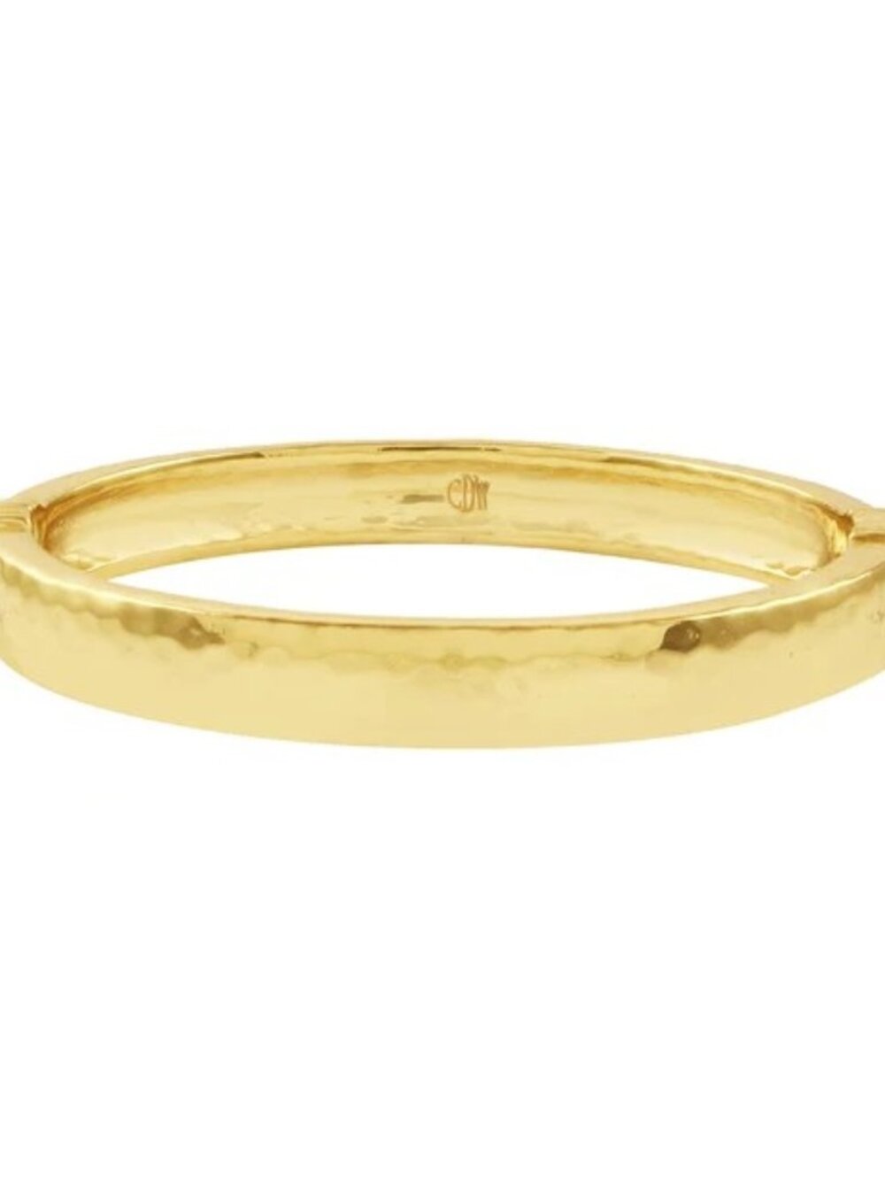 NEW NWT Capucine de Wulf Cleopatra Oval Hinged Bangle - Gold S/M